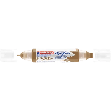 Akril marker 2-3mm, és 5-10mm, 3D kétvégű Edding 5400 arany