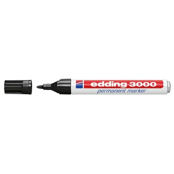 Alkoholos marker 1,5-3mm, kerek Edding 3000 fekete