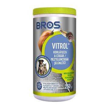Csiga- és meztelencsigaölő szer 250 g Bros