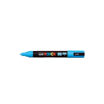 Dekormarker 1,8-2,5mm, Uni Posca PC-5M világoskék