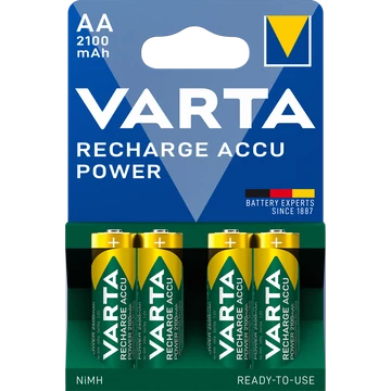 Elem tölthető akku előtöltött AA ceruza 2100 mAH Power 4 db/csomag, Varta