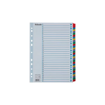 Elválasztólap, A4, regiszteres 1-31 laminált karton fülek 100164 Esselte