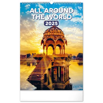 Falinaptár képes  330×460mm All Around the World Realsystem 2026.