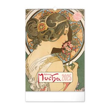 Falinaptár képes  330×460mm Alphonse Mucha  Realsystem 2026.
