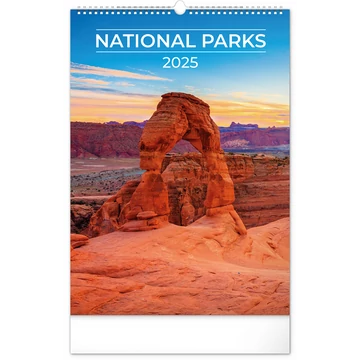 Falinaptár képes  330×460mm National Parks Realsystem 2026.