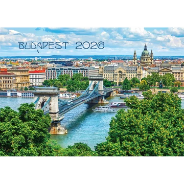Falinaptár képes 460x320mm, Budapest Realsystem 2026.