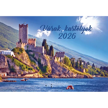 Falinaptár képes 460x320mm, Várak, kastélyok Realsystem 2026.