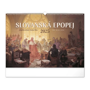 Falinaptár képes  480×330mm The Slav Epic-Alphonse Mucha Realsystem 2026.