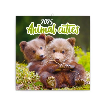 Falinaptár képes lemeznaptár 300x300mm, Animal Cuties Realsystem 2026.