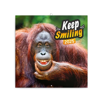Falinaptár képes lemeznaptár 300x300mm, Keep Smiling Realsystem 2026.