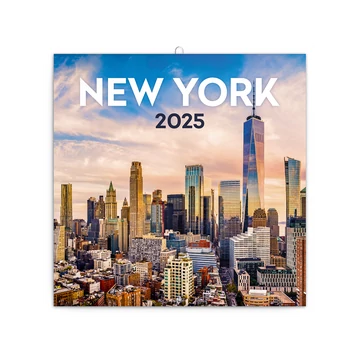 Falinaptár képes lemeznaptár 300x300mm, New York Realsystem 2026.
