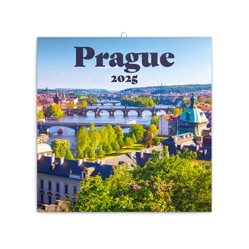 Falinaptár képes lemeznaptár 300x300mm, Prague Realsystem 2026.