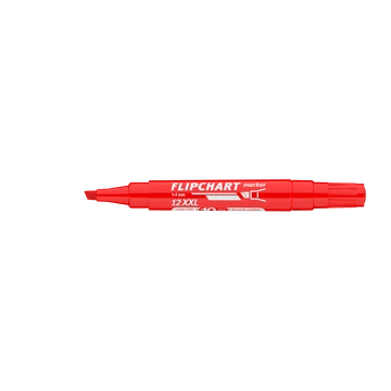 Flipchart marker vízbázisú 1-4mm, vágott Artip 12XXL piros