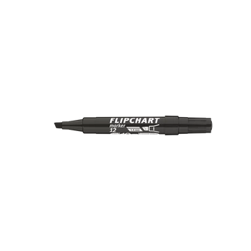 Flipchart marker vízbázisú 1-4mm, vágott Artip 12 fekete