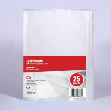 Genotherm `L` A4, 130 micron víztiszta Redin 25 db/csomag,