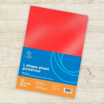 Genotherm `L` A4, 80 micron piros 25 db/csomag, Bluering®,