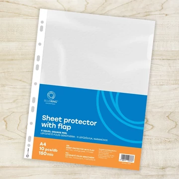 Genotherm lefűzhető, A4, 150 micron oldalt hajtófüllel Bluering® 10 db/csomag,