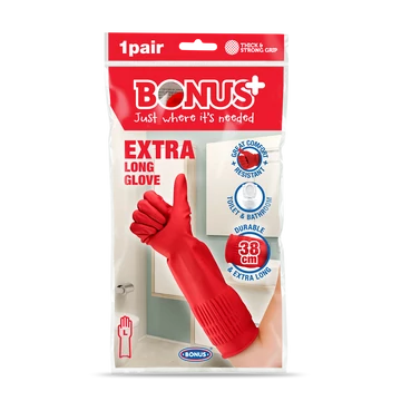 Gumikesztyű extra hosszú 38 cm-es hossz L HoReCa Bonus+ B067