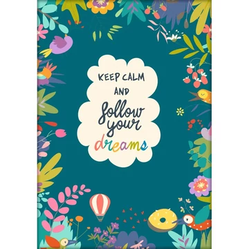 Határidőnapló Colors A5 napi, fehér lapokkal Fantasy Dayliner 2026.