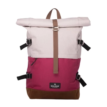 Hátizsák ergonomikus Popcorn &amp; Fresh Pink Roll Top by Walker