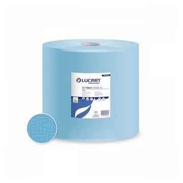 Ipari törlő 3 rétegű átmérő: 37 cm 1000 lap/tekercs cellulóz 1 tekercs/karton Strong Blue 3.1000 Lucart_851284 kék
