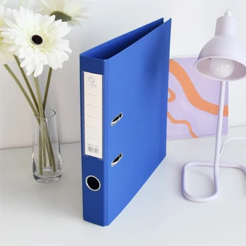 Iratrendező A4, 5cm, két oldalt PP borítás, Bluering® Premium kék