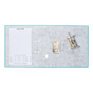 Iratrendező A4, 7,5cm,lapraszerelt, Bluering® Smart türkiz