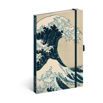 Keménytáblás notesz krémszínű lapokkal leszorító gumiszalaggal Bouquet 130x210mm, Presco