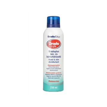 Kéz- és bőrfertőtlenítő pumpás 250 ml BradoLife