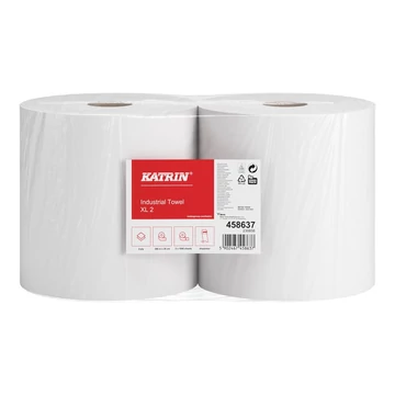 Kéztörlő 2 rétegű belsőmagos tekercses átmérő: 28 cm 2 tekercs/csomag BulkySoft classic