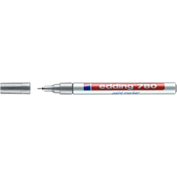 Lakkmarker 0,8mm, kerek Edding 780 ezüst