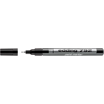 Lakkmarker 0,8mm, kerek Edding 792 fekete