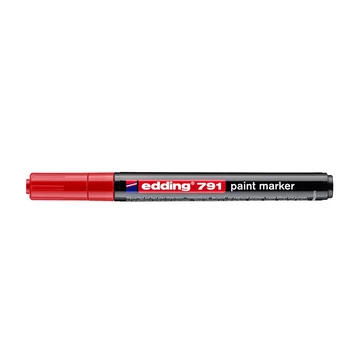 Lakkmarker 1-2mm, kerek Edding 791 piros