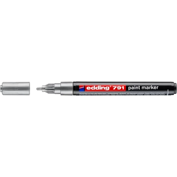 Lakkmarker 1-2mm, kerek Edding 791 ezüst