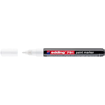 Lakkmarker 1-2mm, kerek Edding 791 fehér