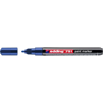 Lakkmarker 1-2mm, kerek Edding 791 kék