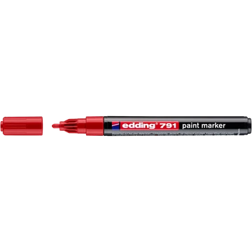 Lakkmarker 1-2mm, kerek Edding 791 piros