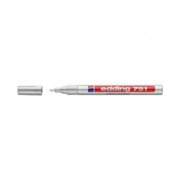 Lakkmarker 1-2mm, kerek Edding 751 ezüst