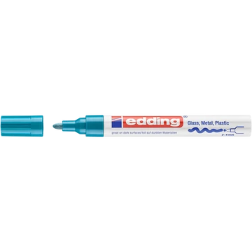 Lakkmarker 2-4mm, kerek Edding 750 világoskék