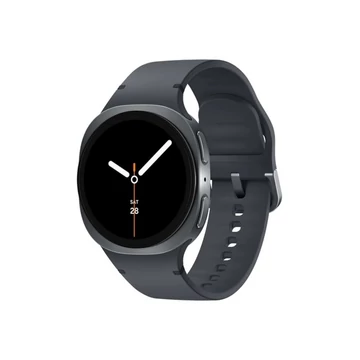 Okosóra SAMSUNG Galaxy Watch 8 (eSIM, szilikon csuklópánt, 40mm) grafitszürke