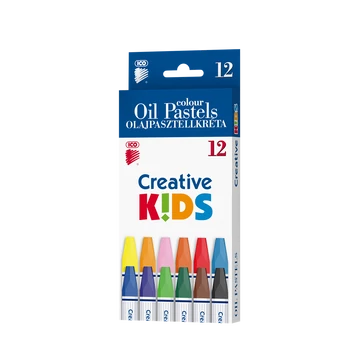 Olajpasztell kréta készlet, ICO Creative Kids 12klf. szín