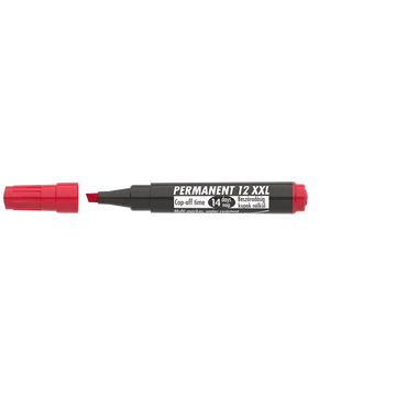Alkoholos marker 1-4mm, vágott Ico 12XXL piros