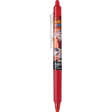 Rollertoll 0,7mm, törölhető nyomógombos Pilot Frixion Clicker Naruto, írásszín piros