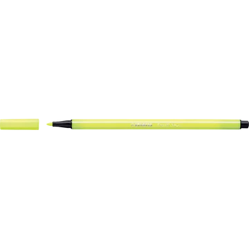 Rostirón, filctoll 1mm, STABILO Pen 68 neon sárga