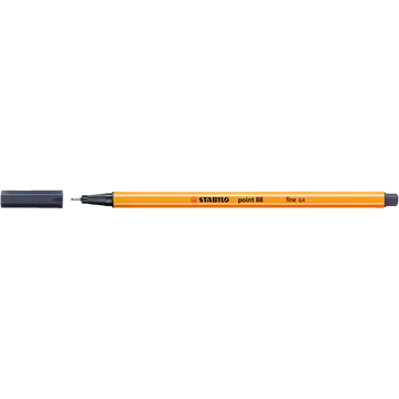 Rostirón, tűfilc 0,4mm, STABILO Point 88 szürke