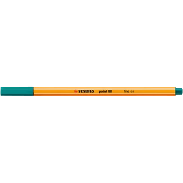 Rostirón, tűfilc 0,4mm, STABILO Point 88 türkiz