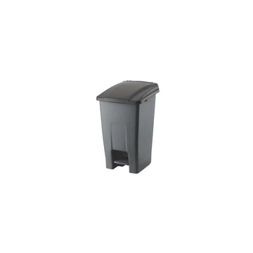 Szemetes kuka pedálos műanyag 50 literes antracit/fekete UP227-216