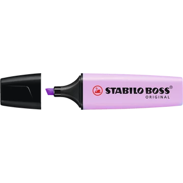 Szövegkiemelő 2-5mm, vágott hegyű, STABILO Boss original Pastel orgona