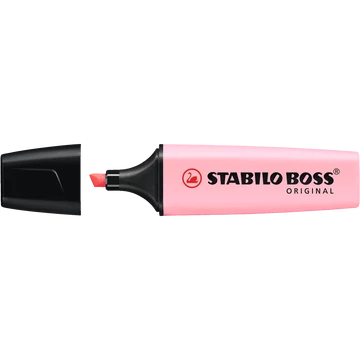 Szövegkiemelő 2-5mm, vágott hegyű, STABILO Boss original Pastel pink