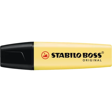 Szövegkiemelő 2-5mm, vágott hegyű, STABILO Boss original Pastel vanília